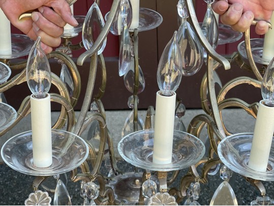 Stunning Silver 12 Light Chandelier