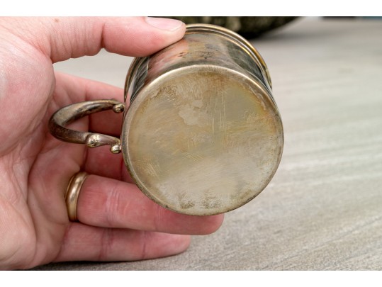 Sterling Silver Baby Cups & Spoon 4.65 T. Ounces