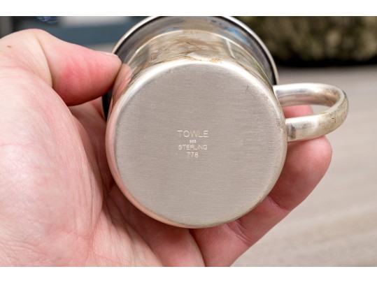 Sterling Silver Baby Cups & Spoon 4.65 T. Ounces