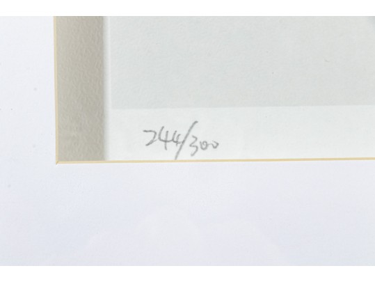 Framed Abstract Print, Signed And Numbered 