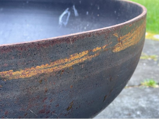 Seasons Steel Elliptical Fire Pit With Cover