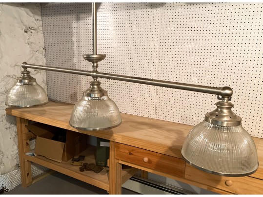 Oversized Industrial Vintage Style 3 Light Pendant 