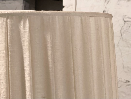 Massive Oval Box Pleated Drum Pendant Light