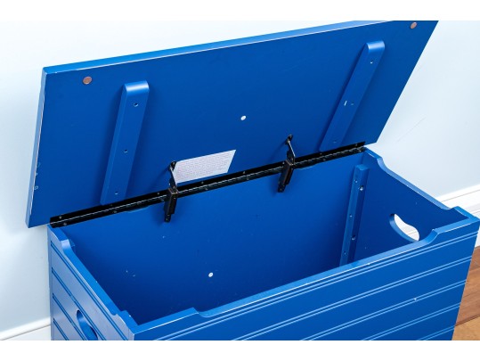 Painted Blue Storage Chests