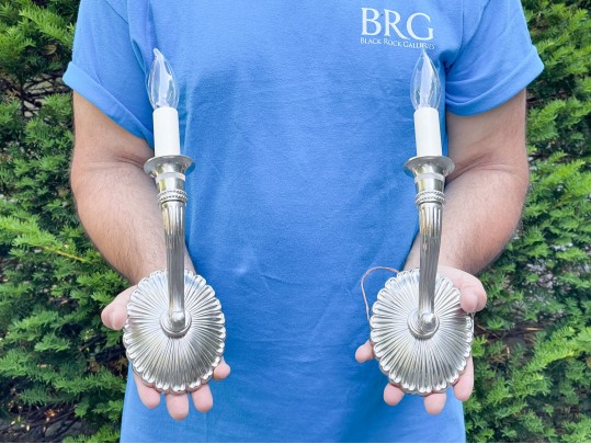 Pair Of Oval Wall Sconces