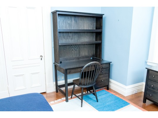 Vermont Tubbs Wood Desk, Hutch, & Chair