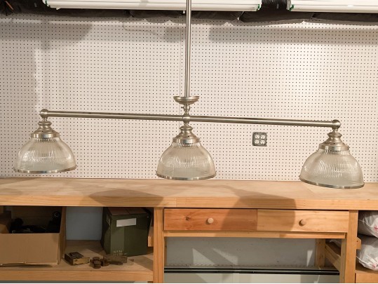 Oversized Industrial Vintage Style 3 Light Pendant 