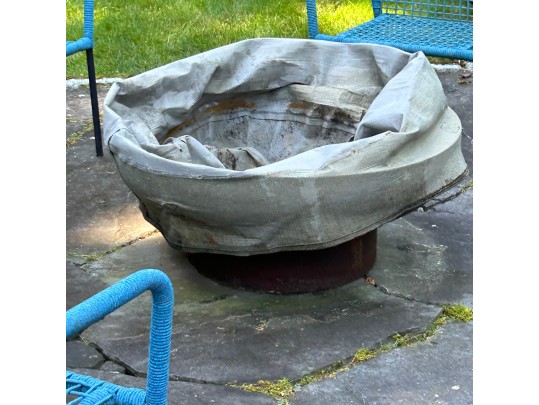 Seasons Steel Elliptical Fire Pit With Cover