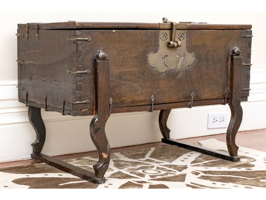 Vintage Chest On Carved Legs