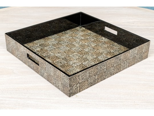 Stunning Animal Design Lacquered Tray 
