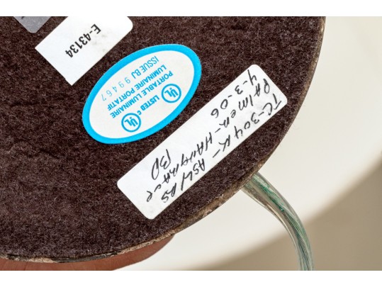 Palmer Hargrave Chalee Table Lamp - Crackle Ceramic And Silvered Metallic Finish