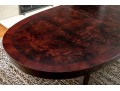 William Switzer Italian Handcrafted Oval Extending Dining Table 