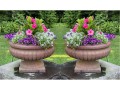 Pair Of Stunning Vintage Cement Planters