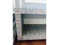 Grasscloth Wrapped Parsons Style Bench On Casters (1 Of 2)