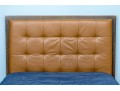 Custom Faux Leather & Wood Full Headboard