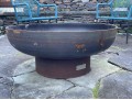 Seasons Steel Elliptical Fire Pit With Cover