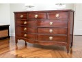 Beautiful Antique Bow Front Chest Of Drawers