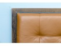 Custom Faux Leather & Wood Full Headboard