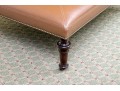Edward Ferrell Leather Ottoman On Casters