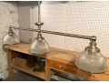 Oversized Industrial Vintage Style 3 Light Pendant 