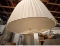 Massive Oval Box Pleated Drum Pendant Light