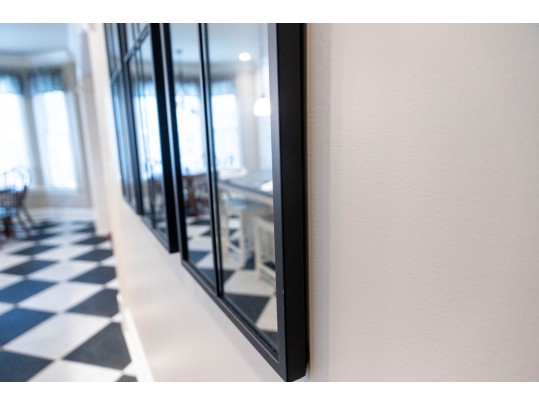 Trio Of Modern Decorative Iron Wall Mirrors