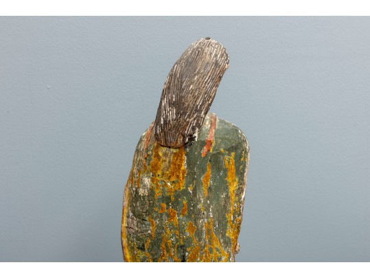 Spanish Colonial Saint Roch Santo Wood Carving