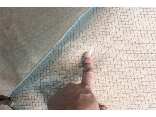 Hollywood Regency Iron Vanity Bench