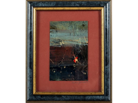 Signed Small Acrylic On Board Painting