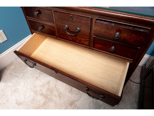 Stanley Furniture Georgian Chest With Glass Top