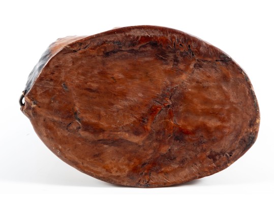 Vintage Handmade Leather Wrapped Horse Head Bust 