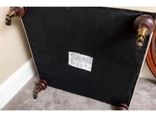 Contemporary Tufted Khaki Storage Ottoman