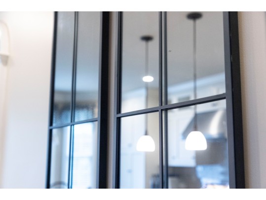 Trio Of Modern Decorative Iron Wall Mirrors