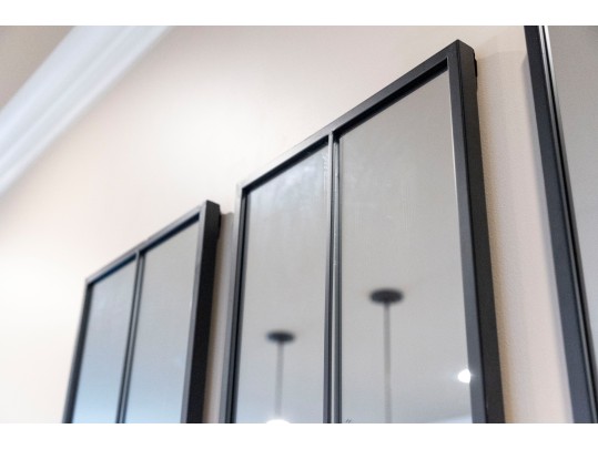 Trio Of Modern Decorative Iron Wall Mirrors