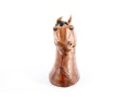 Vintage Handmade Leather Wrapped Horse Head Bust 