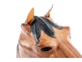 Vintage Handmade Leather Wrapped Horse Head Bust 