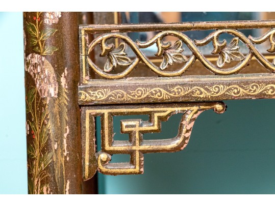 Antique Japanese Lacquered Curio Cabinet