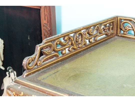 Antique Japanese Lacquered Curio Cabinet