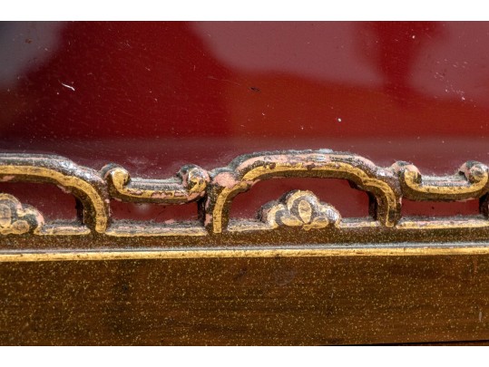 Antique Japanese Lacquered Curio Cabinet