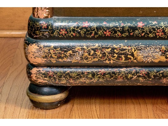 Antique Japanese Lacquered Curio Cabinet