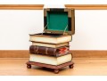 Wonderful Trompe L'oeil Stacked Book Storage Side Table