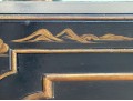Stunning Chinoiserie Ebonized And Gilt Decorated Vitrine, 20th C. 
