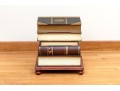 Wonderful Trompe L'oeil Stacked Book Storage Side Table