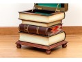 Wonderful Trompe L'oeil Stacked Book Storage Side Table