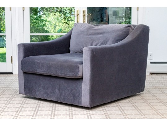 Restoration Hardware Stylish Swivel Armchair 