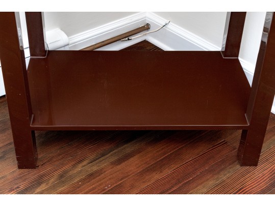 Awesome Lacquered Small Parson’s Style Table 