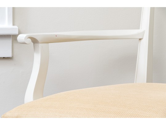 Contemporary Oversized Lacquered Queen Ann Style Arm Chair 