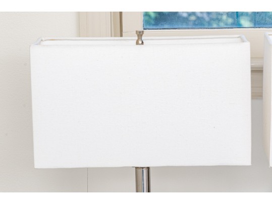 Pair Of Chrome & Acrylic 