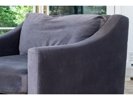 Restoration Hardware Stylish Swivel Armchair 