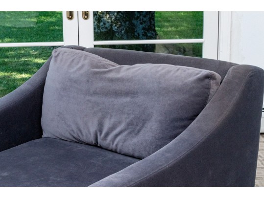 Restoration Hardware Stylish Swivel Armchair 